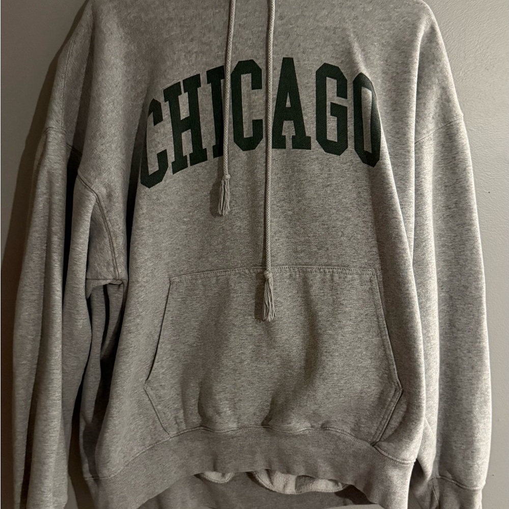 Brandy Melville Gray Chicago Hoodie